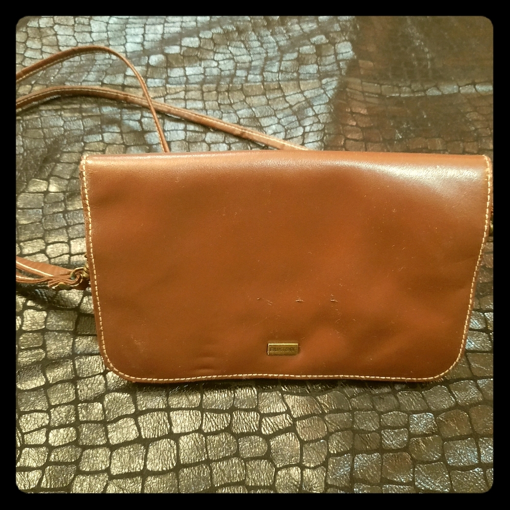 Buxton Genuine Leather Crossbody Bag
